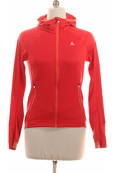 SCHOFFEL Dámská Polyesterová Sportovní Funkční Mikina S Kapucí Na Zip červená Velikost 38