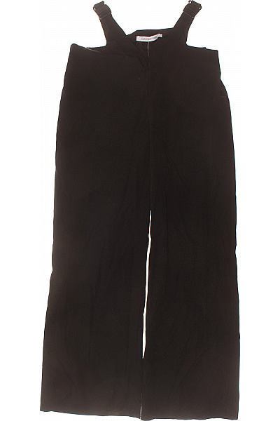 Calvin Klein černé široké Kalhoty S Laclem Volnočasové Vel. M