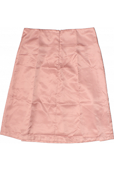 FIVEUNITS Dámská růžová saténová mini sukně s poutky a přiznaným zipem Velikost 42 | FIVEUNITS | obrázek 3