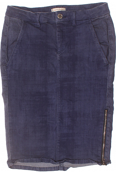 Miss Sixty Dámská pouzdrová džínové sukně tmavě modrá se zipem ke kolenům Vel. S | Miss Sixty | obrázek 2
