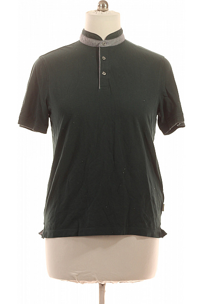 bugatti Pánské tričko s krátkým rukávem a límečkem zelené bavlněné polo Vel. L | bugatti | obrázek 2