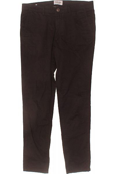 JACK & JONES Dámské Hnědé Chino Kalhoty Rovné Kapsy Klasické Smart Casual Velikost EU 33/32