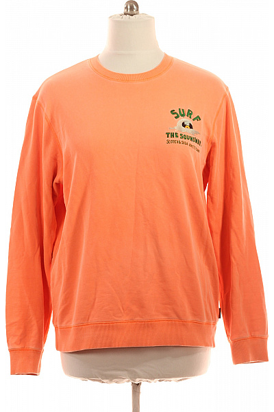 Scotch & Soda oranžová mikina s dlouhým rukávem a potiskem Vel. XL | Scotch & Soda | obrázek 2