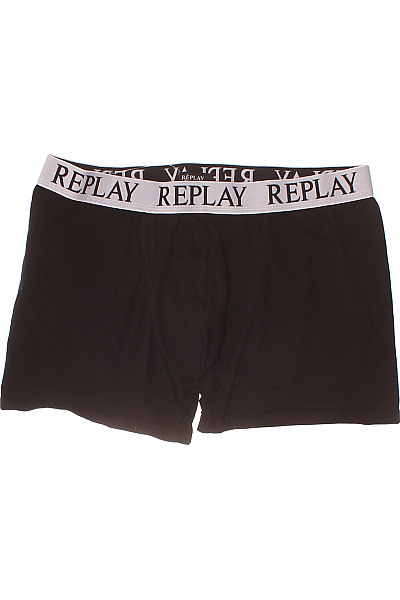 REPLAY pánské bavlněné boxerky černé Vel. XXL | REPLAY | obrázek 2
