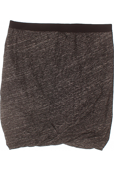 American Vintage Dámská bavlněná mini pouzdrová sukně šedá melír elastická přiléhavá Velikost M | American Vintage | obrázek 3