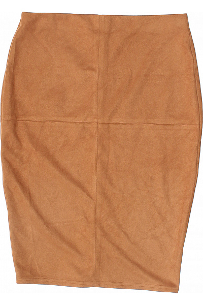 River Island Dámská pouzdrová sukně semiš midi ke kolenům hnědá Vel. 12 | River Island | obrázek 2