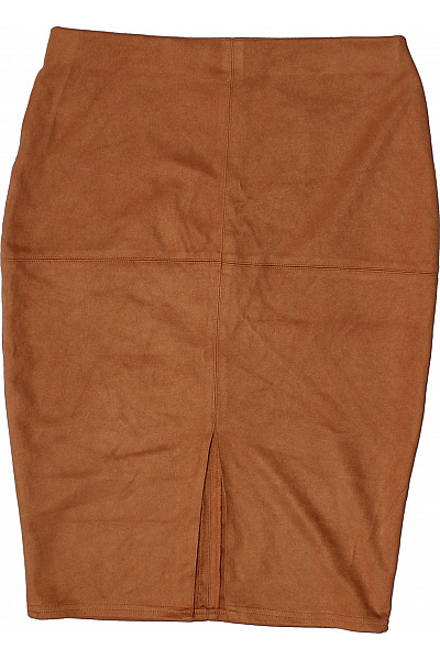 River Island Dámská pouzdrová sukně semiš midi ke kolenům hnědá Vel. 12 | River Island | obrázek 3