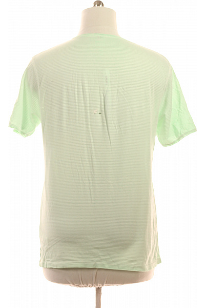 CINQUE Dámské tričko s krátkým rukávem pruhované zelené bavlněné basic Velikost L | CINQUE | obrázek 2