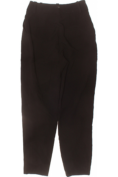 ZARA Dámské elegantní černé kalhoty s vysokým pasem polyesterové Velikost s | ZARA | obrázek 3