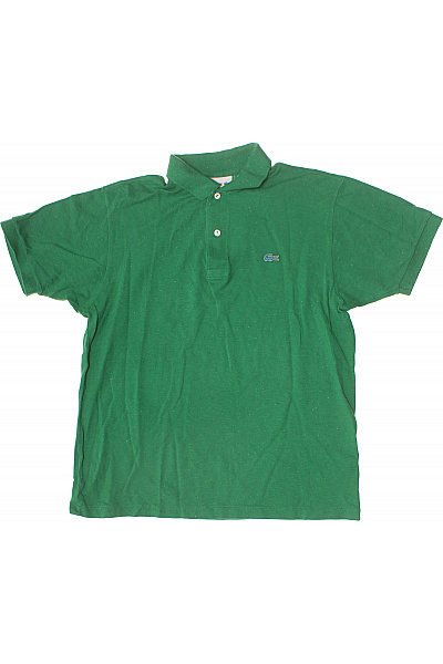 LACOSTE zelené pánské tričko s krátkým rukávem a límečkem Vel. US L | LACOSTE | obrázek 2