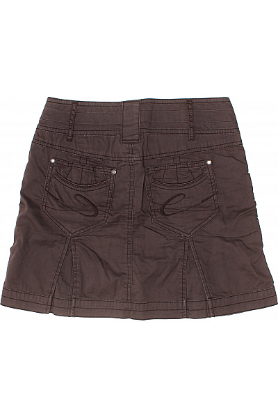 Esprit Dámská hnědá mini sukně s kapsami a vysokým pasem Vel. 30 | Esprit | obrázek 3