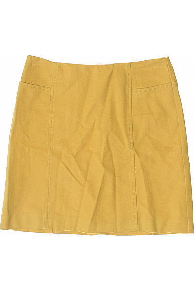 Marc O´Polo Vlněná žlutá mini pouzdrová sukně s kapsami elegantní podzimní Vel. 36 | Marc O´Polo | obrázek 2