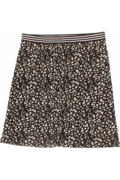 MORE & MORE Dámská polyesterová plisovaná sukně černobílá leopardí vzorovaná krátká Velikost 36 | MORE & MORE | obrázek 2