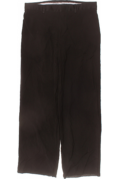 ARMANI Dámské černé Oblekové Volné široké Kalhoty Elegantní Látkové Velikost L