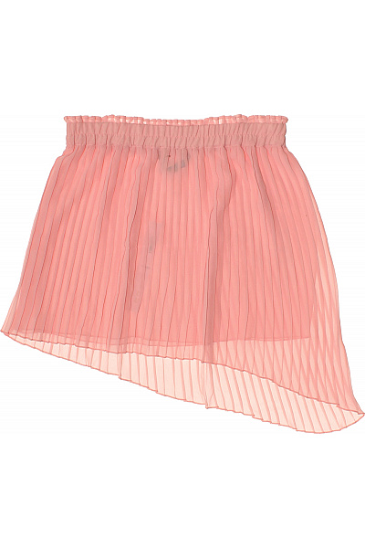 ZARA Růžová plisovaná asymetrická sukně letní volná průsvitná Velikost m | ZARA | obrázek 2