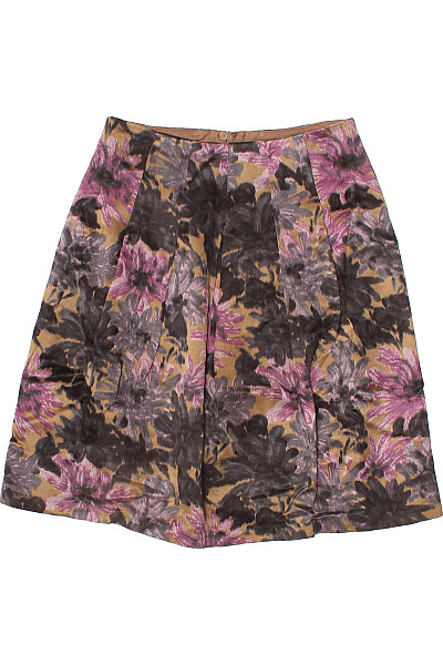 BENETTON Vlněná květinová vzorovaná áčková midi sukně podzimní Velikost 38 | BENETTON | obrázek 2