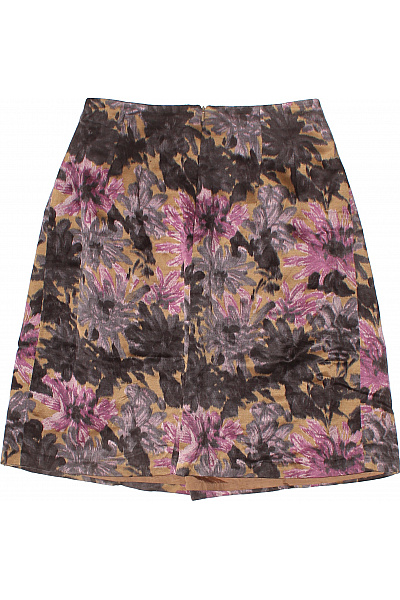 BENETTON Vlněná květinová vzorovaná áčková midi sukně podzimní Velikost 38 | BENETTON | obrázek 3