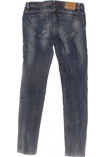 ZARA Dámské džíny skinny modré seprané s dírami Velikost 38 | ZARA | obrázek 2