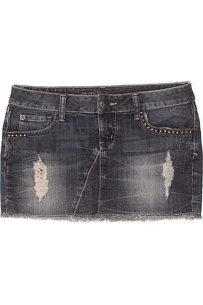 Guess dámská džínová mini sukně s kapsami a třásněmi Vel. 28 | Guess | obrázek 2