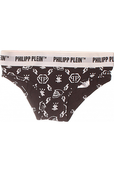 PHILLIP PLEIN kalhotky černé s potiskem lebky a loga bavlna Vel. S | PHILLIP PLEIN | obrázek 2