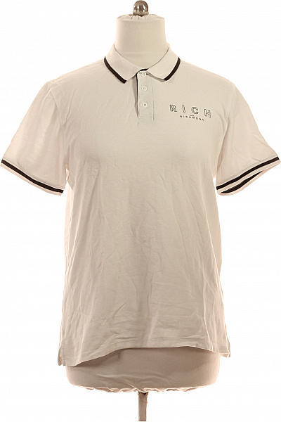Richmond Pánské Bavlněné Polo Tričko S Krátkým Rukávem A Nápisem Vel. XXL