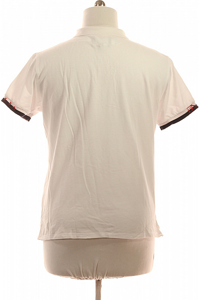 VERSACE Polo tričko s krátkým rukávem a límečkem bílé jednobarevné Vel. XL | VERSACE | obrázek 2