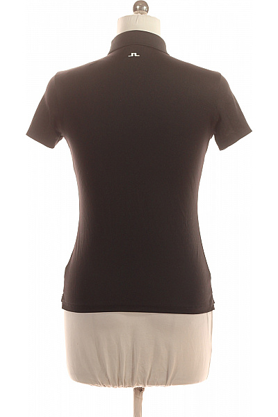 J.Lindeberg Dámské polyesterové černé polo tričko s krátkým rukávem jednobarevné basic Velikost M | J.Lindeberg | obrázek 3