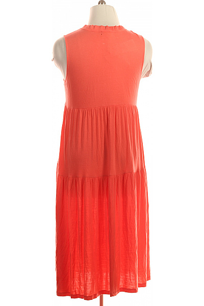 Cartoon Dámské šaty bez rukávů oranžové volnočasové letní boho Velikost 42 | Cartoon | obrázek 2