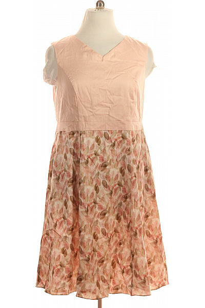 BETTY BARCLAY Růžové šaty Bez Rukávů Květované Letní Elegantní Vel. 46