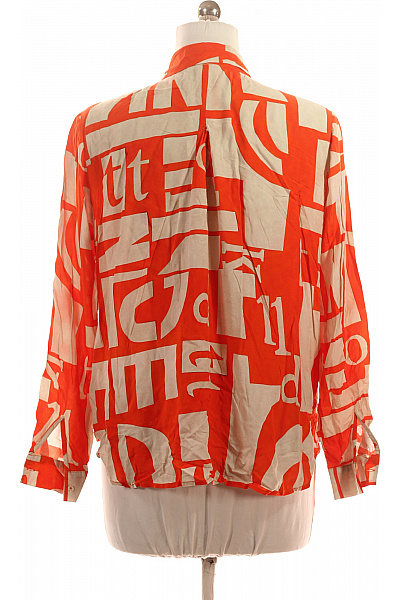 Emily van den Bergh Dámská košile s dlouhým rukávem oranžová s potiskem Velikost 42 | Emily van den Bergh | obrázek 2