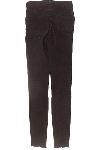 ZARA Dámské džíny skinny s vysokým pasem černé děravé Velikost 34 | ZARA | obrázek 2