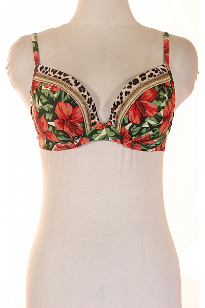 Dámské plavky push up květinové tygrové se zipem | Unimoda | obrázek 2