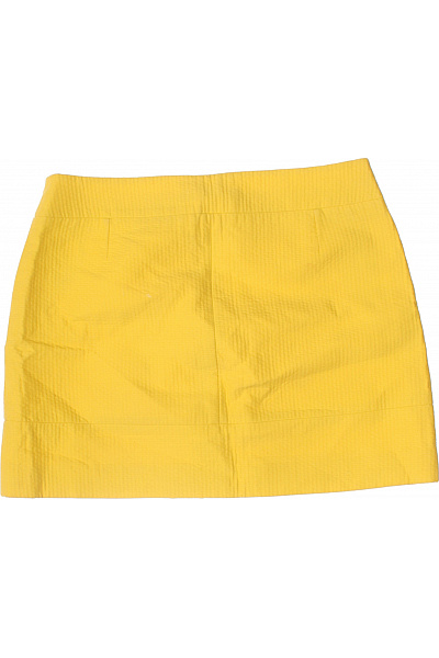 Karen Millen Dámská žlutá bavlněná mini sukně se zipem rovná letní Vel. 38 | Karen Millen | obrázek 3