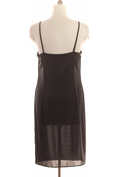 Dámská černá saténová košilka na ramínka Velikost 42 | Unimoda | obrázek 3