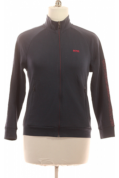 Hugo Boss pánská mikina na zip s límečkem modrá Velikost EU M | Hugo Boss | obrázek 2