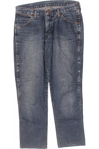Wrangler Dámské Bavlněné Modré Džíny Rovné Seprané Klasické Velikost 39/34