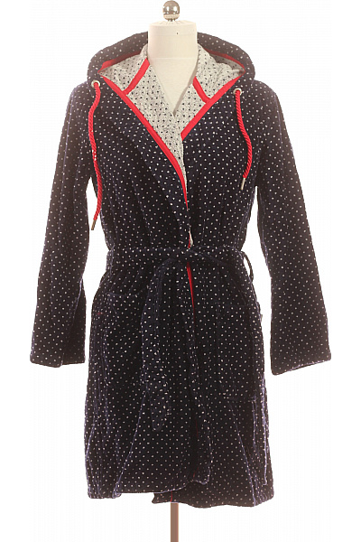 CARL ROSS dámský modrý puntíkovaný župan s kapucí Vel. 40/42 | CARL ROSS | obrázek 2