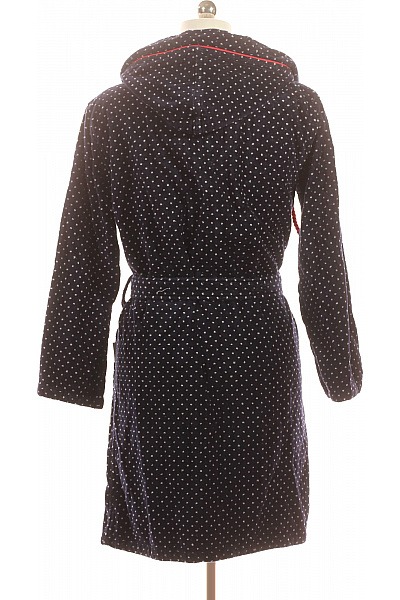 CARL ROSS dámský modrý puntíkovaný župan s kapucí Vel. 40/42 | CARL ROSS | obrázek 3