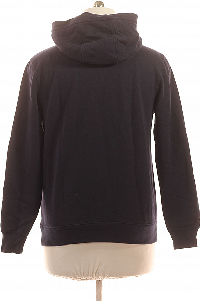 TOMMY HILFIGER Pánská bavlněná tmavě modrá mikina s kapucí a klokaní kapsou streetwear Vel. L | TOMMY HILFIGER | obrázek 2