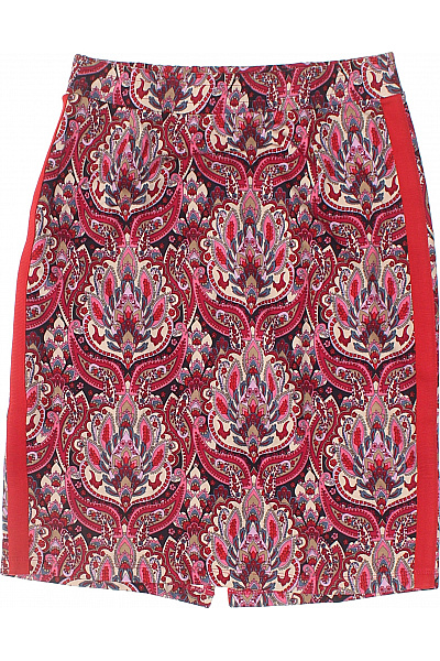 Tramontana Dámská viskózová krátká vzorovaná pouzdrová sukně červená Vel. S | Tramontana | obrázek 2