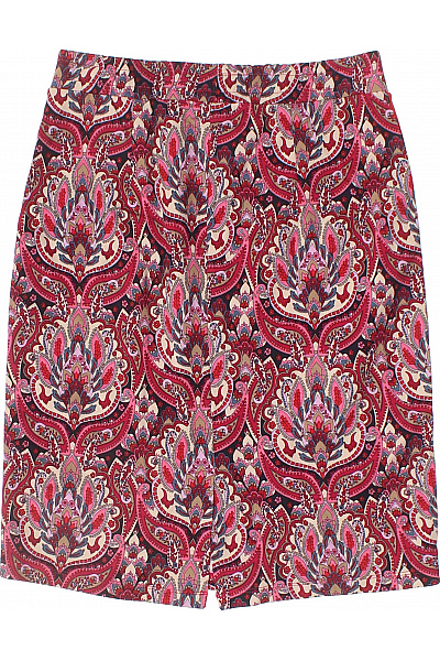 Tramontana Dámská viskózová krátká vzorovaná pouzdrová sukně červená Vel. S | Tramontana | obrázek 3