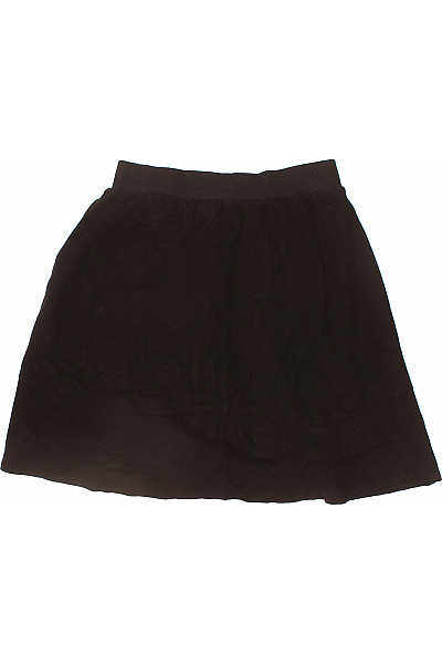 SELECTED Dámská kožená černá áčková mini sukně s pružným pasem Velikost 34 | SELECTED | obrázek 3