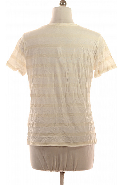 key largo Dámské viskózové tričko krémové s krátkým rukávem a zlatým nápisem Velikost M | key largo | obrázek 2