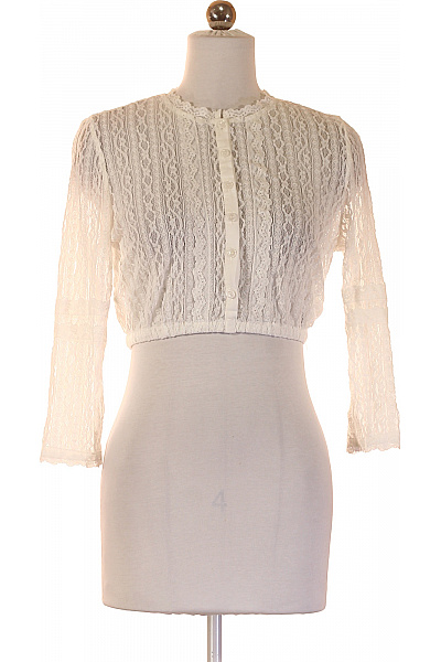 Trachtenmanufaktur Dámské bolerko bílé krajkové s dlouhým rukávem vintage Vel. 36 | Trachtenmanufaktur | obrázek 2