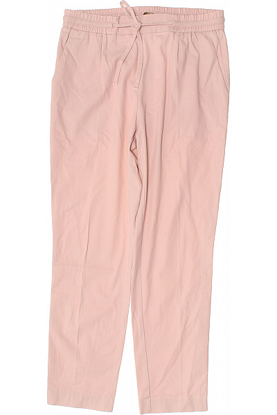 ZARA Dámské růžové bavlněné volnočasové kalhoty s mašlí a kapsami Vel. m | ZARA | obrázek 2