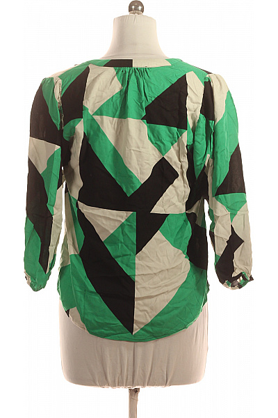 Dámská halenka s dlouhým rukávem a potiskem zelená Velikost L | Unimoda | obrázek 2