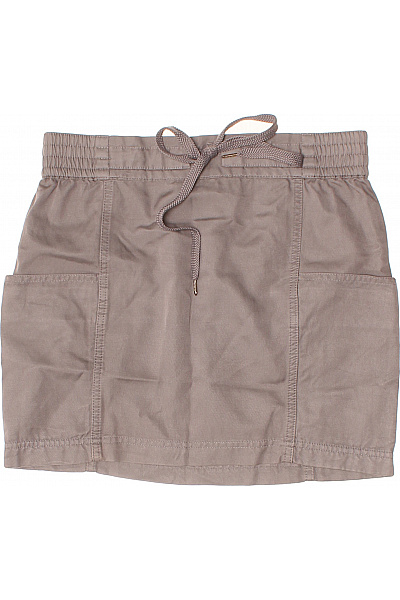 Dámská hnědá sukně s kapsami a gumou v pase Velikost 2 | Unimoda | obrázek 2