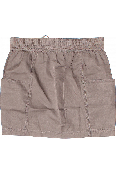 Dámská hnědá sukně s kapsami a gumou v pase Velikost 2 | Unimoda | obrázek 3