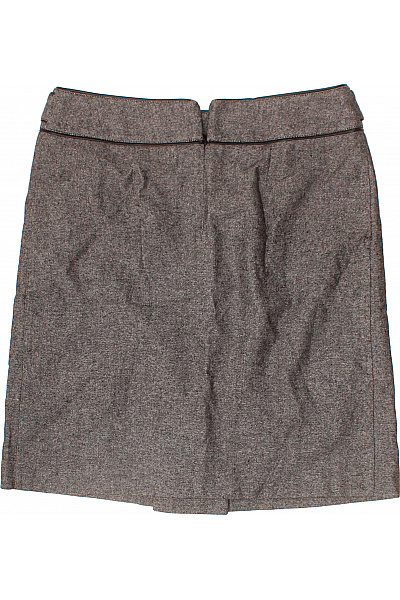 Dámská vlněná sukně šedá elegantní business rovná ke kolenům Velikost 42 | Unimoda | obrázek 3