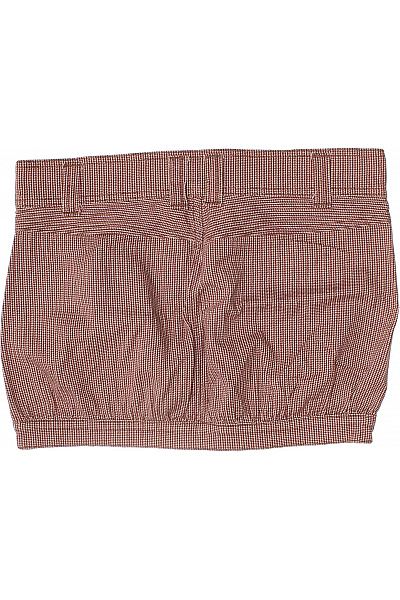 BENETTON Dámská bavlněná mini sukně károvaná nabíraná s gumou v pase se zipem Vel. 42 | BENETTON | obrázek 3